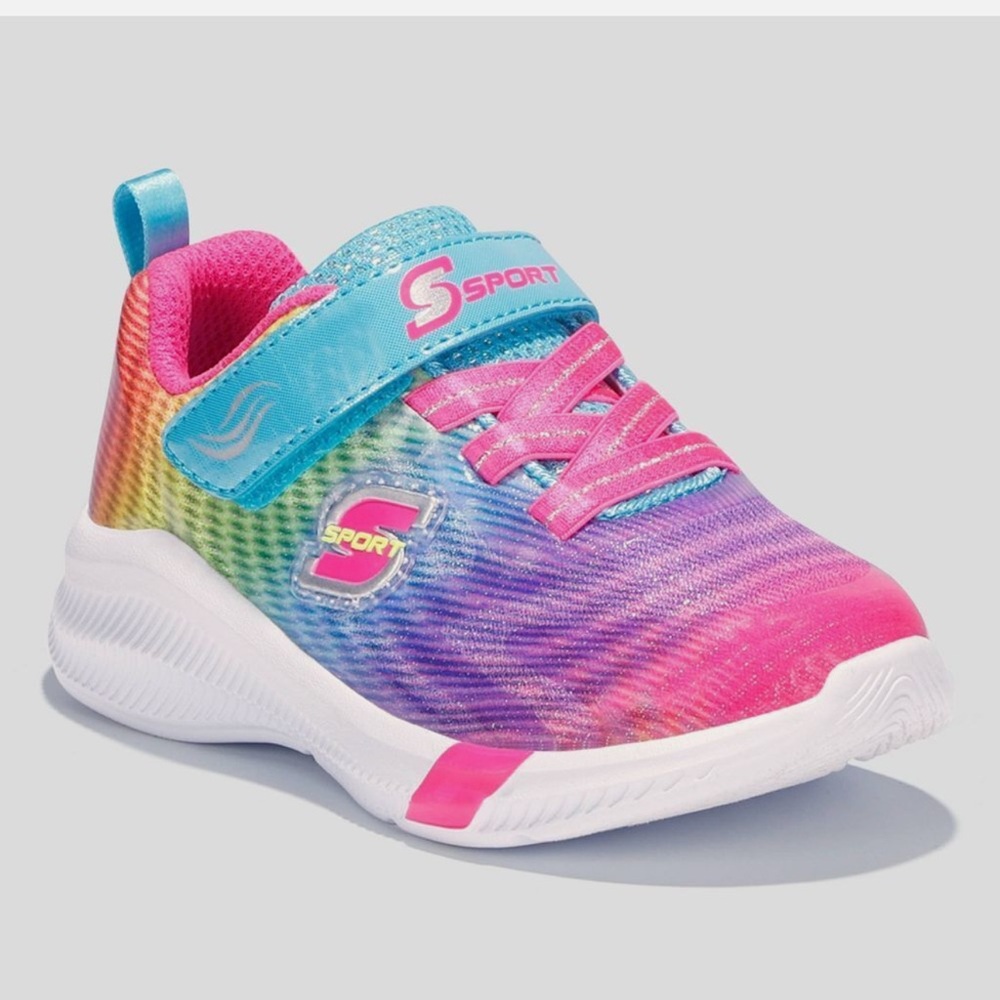 S SPORT BY SKECHERS Toddler Low Top Hook and Loop Sneakers Multicolor